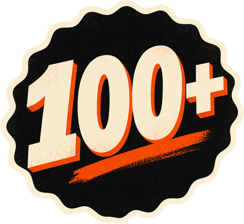 100+